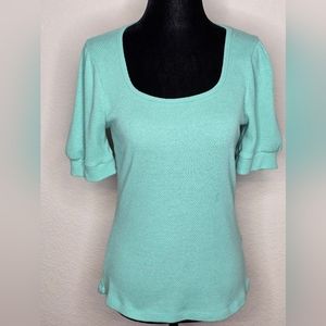 Pink Clover Teal Top